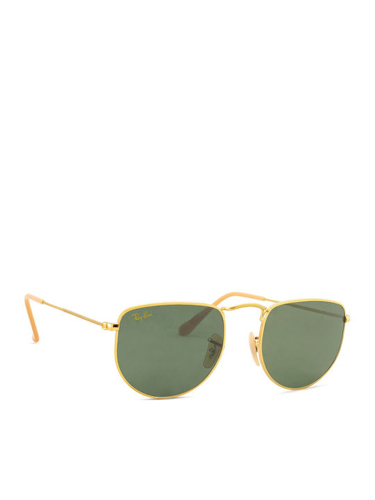 Ray Ban Elon Unisex Γυαλιά Ηλίου με Χρυσό Μεταλλικό Σκελετό και Πράσινο Φακό RB3958 919631