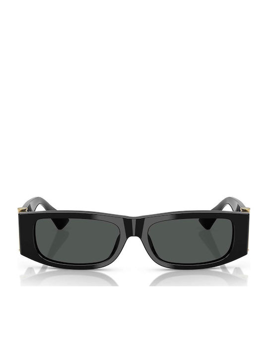 Versace Unisex Γυαλιά Ηλίου με Μαύρο Κοκκάλινο Σκελετό και Γκρι Φακό
