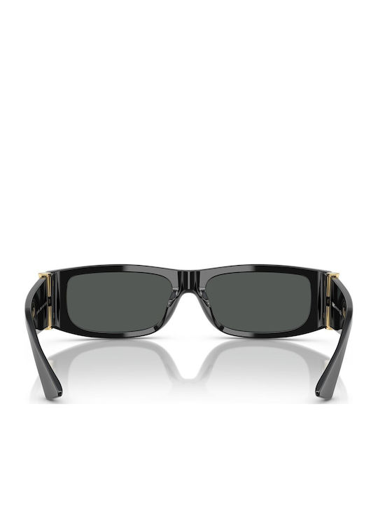 Versace Unisex Γυαλιά Ηλίου με Μαύρο Κοκκάλινο Σκελετό και Γκρι Φακό