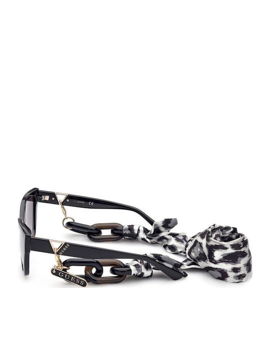 Guess Ochelari De Soare Pentru Femei Cu Ramă Neagră Din Plastic Și Lentilă Gri