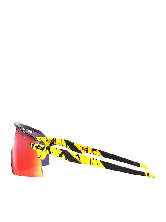 Oakley Encoder Strike Vented Men's Sunglasses with Yellow Plastic Frame and Purple Lens OO9235-07