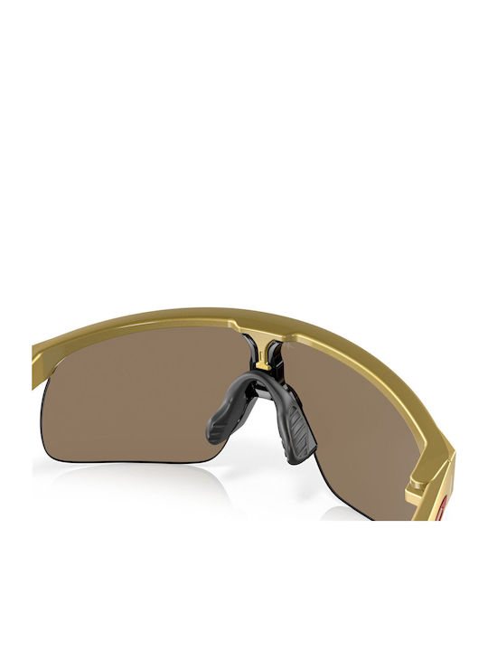 Oakley Youth Men's Sunglasses with Yellow Plastic Frame and Yellow Mirror Lens OJ9010-08