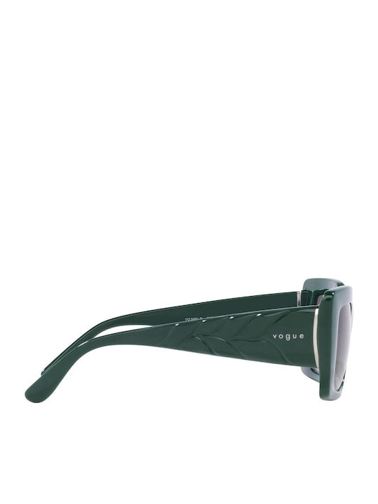 Vogue Women's Sunglasses with Green Plastic Frame and Gray Gradient Lens VO5481S 3050/11