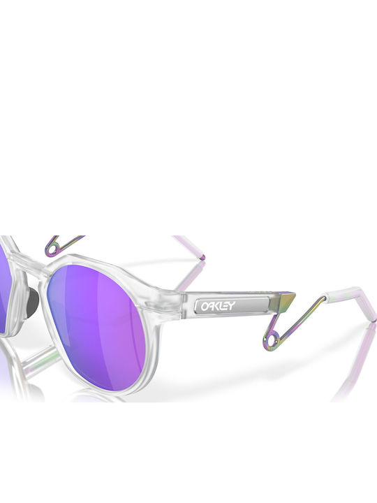 Oakley Prizm Мъжки Слънчеви Очила с Прозрачна Пластмасова Рамка и Лилави Огледални Стъкла OO9279-02