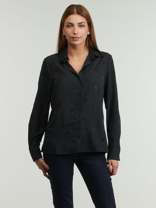 Women's Long Sleeve Shirt Black