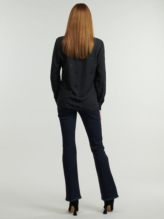 Women's Long Sleeve Shirt Black