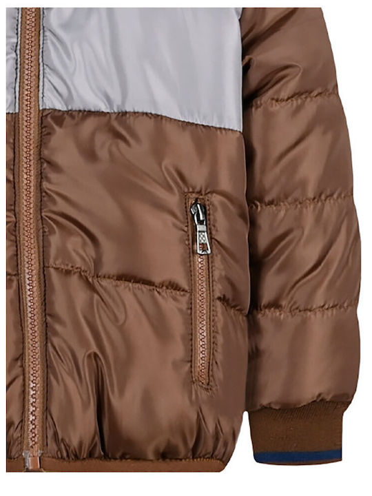 Kids' Casual Jacket Double Sided with Hood Camel