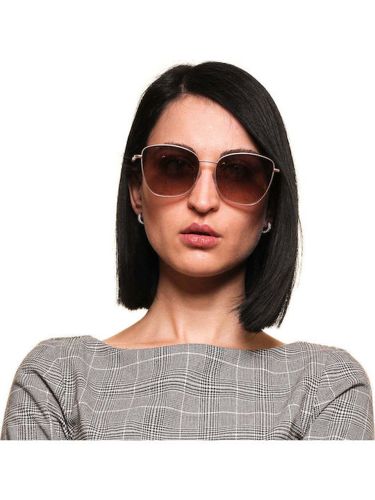 Ted Baker Sunglasses Ροζ Χρυσά with Metal Frame & Brown Lens Ted Baker Sunglasses Ροζ Χρυσά with Metal Frame & Brown Lens
