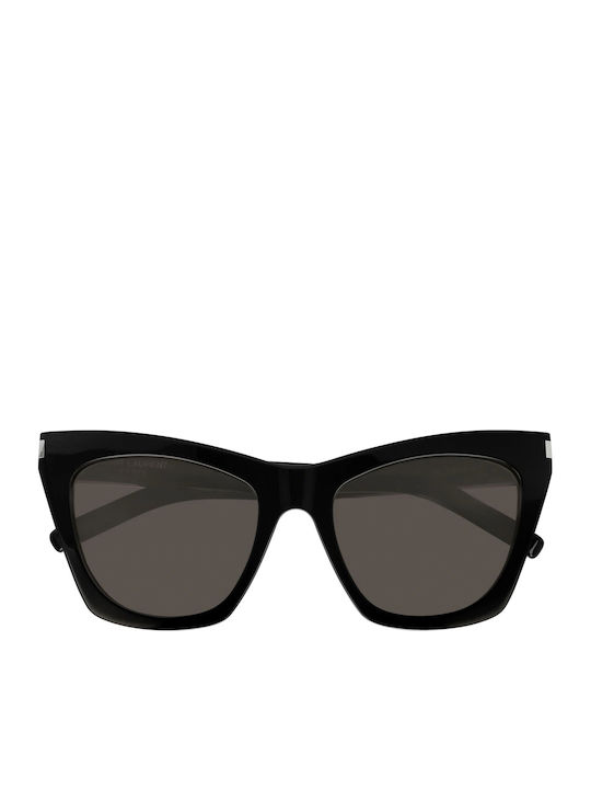 Ysl Kate Women's Sunglasses with Black Plastic Frame and Black Lens SL 214 001