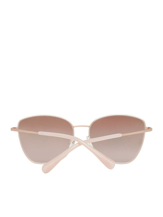 Ted Baker Women's Sunglasses with Rose Gold Metal Frame and Brown Gradient Lens