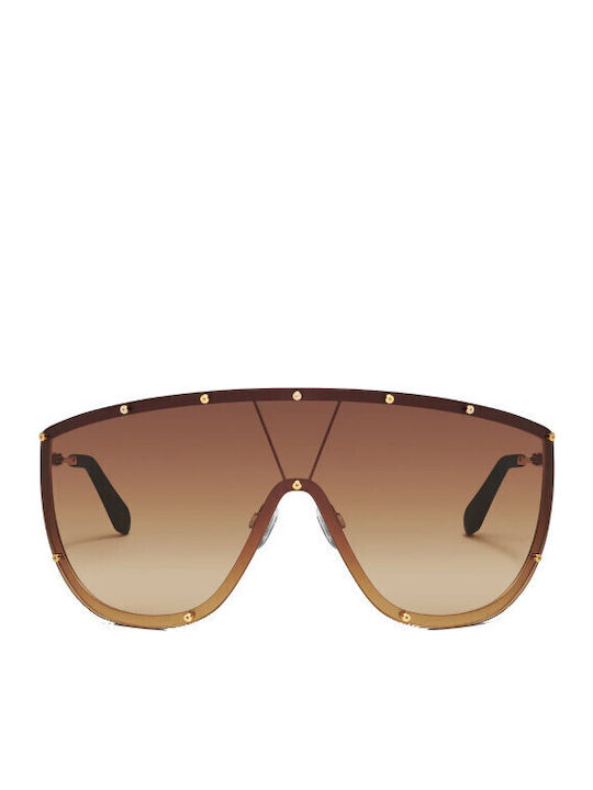 Quay Australia Unisex Γυαλιά Ηλίου με Καφέ Κοκκάλινο Σκελετό και Καφέ Ντεγκραντέ Φακό ONSET-BRGLD/CAM