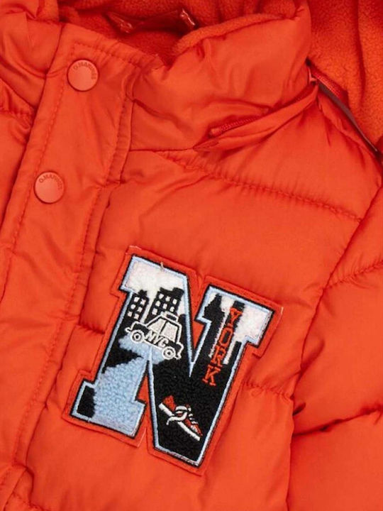 Kinder Freizeitjacke mit Kapuze Orange