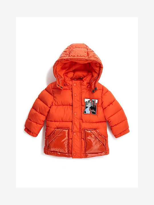 Kinder Freizeitjacke mit Kapuze Orange