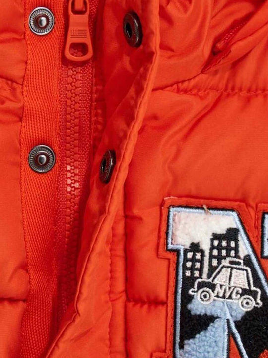Kinder Freizeitjacke mit Kapuze Orange