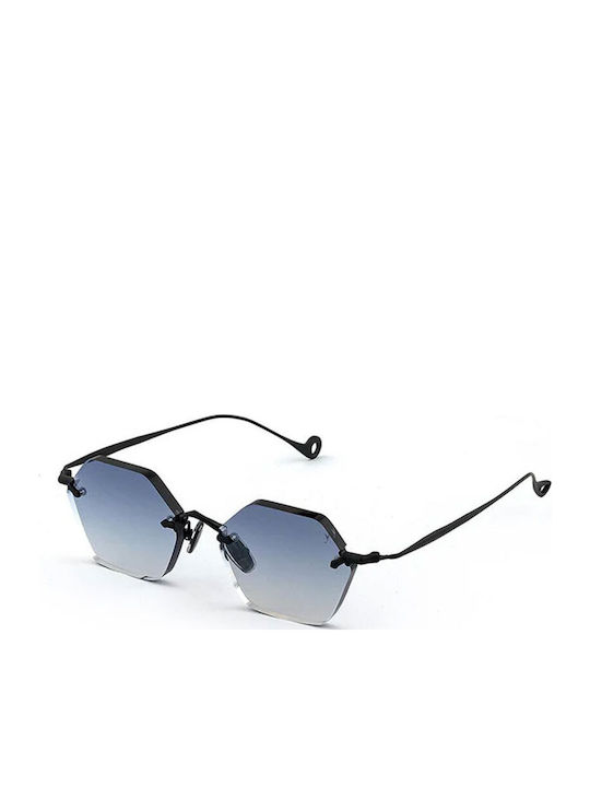Eyepetizer Unisex Sunglasses with Black Metal Frame and Blue Gradient Lens CARNABY-C.6-51