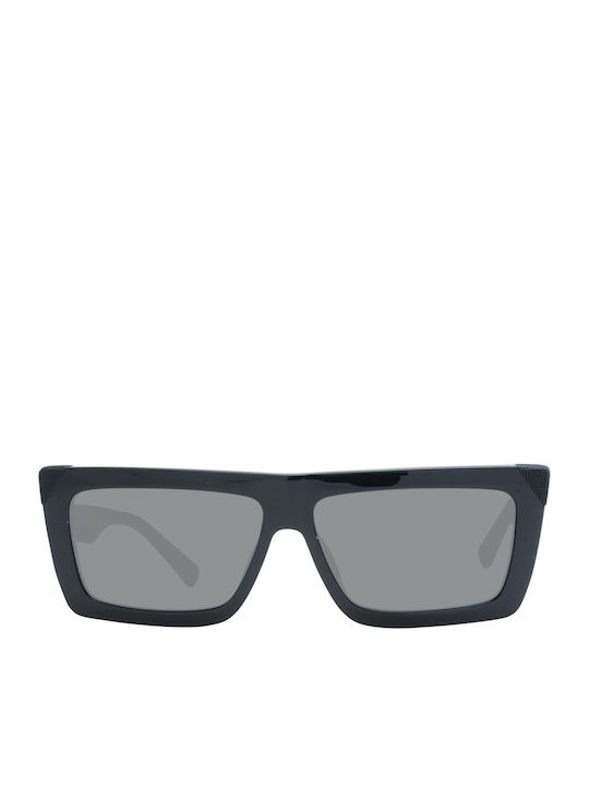 Sting Unisex Sunglasses with Black Plastic Frame and Black Lens SST494 0700