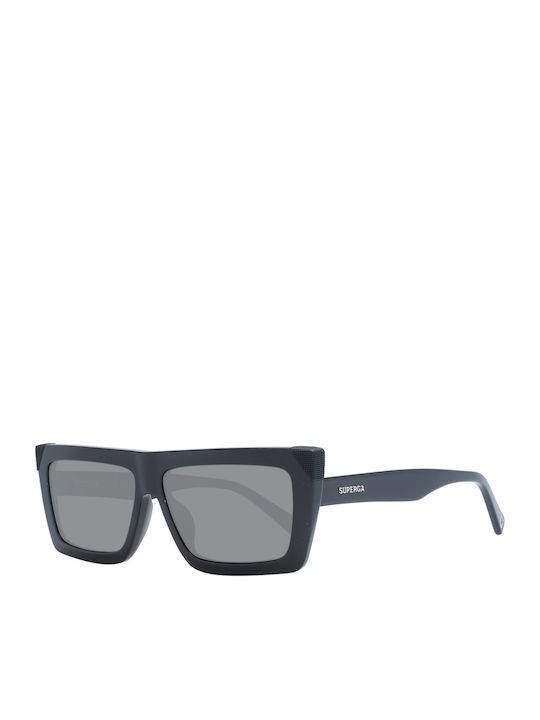 Sting Unisex Sunglasses with Black Plastic Frame and Black Lens SST494 0700