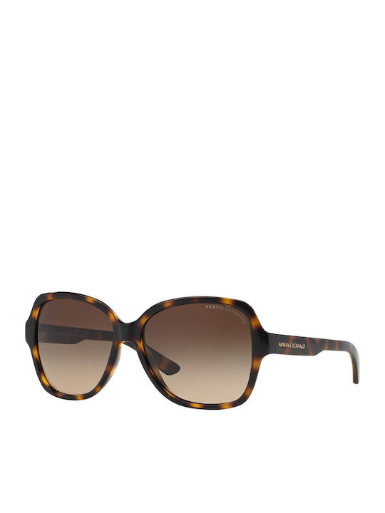 Armani Exchange Γυναικεία Γυαλιά Ηλίου με Καφέ Ταρταρούγα Κοκκάλινο Σκελετό και Καφέ Φακό AX4029S 811713