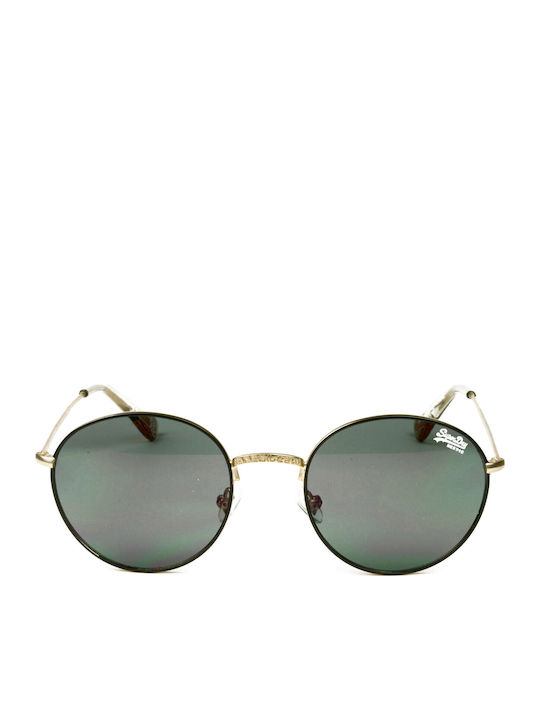 Superdry Women's Sunglasses with Black Metal Frame and Blue Lens
