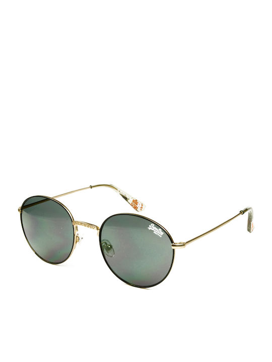 Superdry Women's Sunglasses with Black Metal Frame and Blue Lens