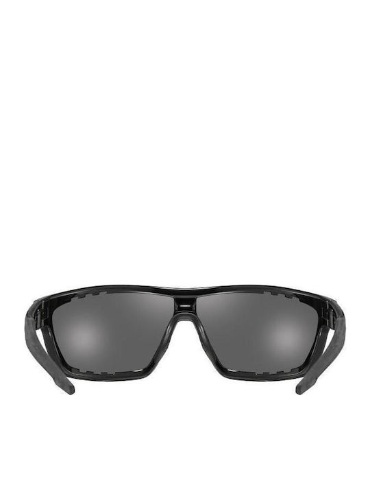 Uvex Sportstyle 706 Ανδρικά Γυαλιά Ηλίου με Μαύρο Κοκκάλινο Σκελετό και Μαύρο Καθρέφτη Φακό 5320062216