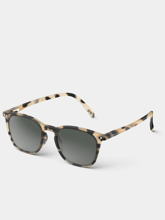 Izipizi Men's Sunglasses With Brown Tartaruga Horn-Rimmed Frame And Gray Lens