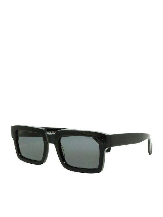 Gast Loot Unisex Sunglasses with Black Plastic Frame and Black Lens LT01