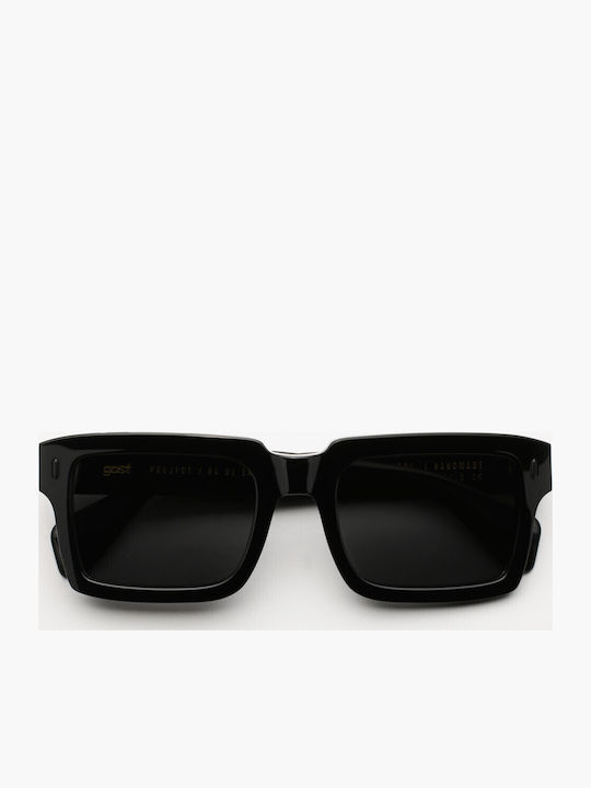 Gast Loot Unisex Sunglasses with Black Plastic Frame and Black Lens LT01