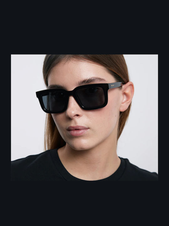 Meller Unisex Sonnenbrille mit Schwarz Kunststoff Gestell und Schwarz Linse ESH-TUTCAR
