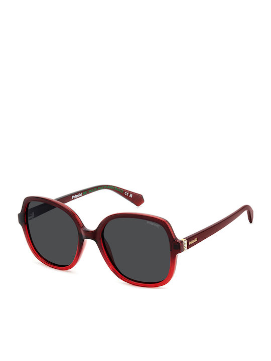 Polaroid Feminini Ochelari de soare cu Roșu Cadru și Gri Polarized Lentilă PLD4177/S/X C9A/M9