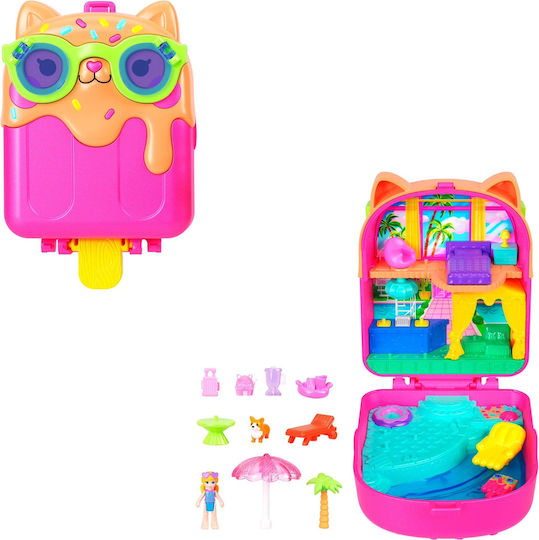 Polly Pocket Polly Mini The World of Polly Sets Kitty Popsicle Resort Compact Jcb17