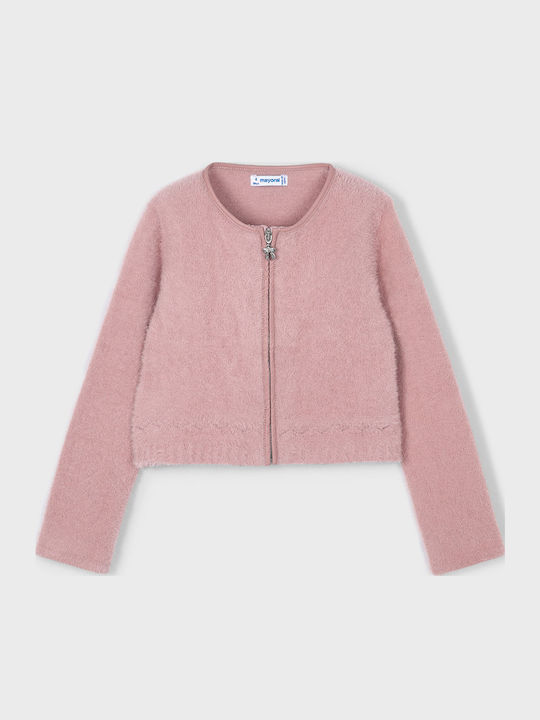 Kinderstrickjacke Gestrickt Soft Pink