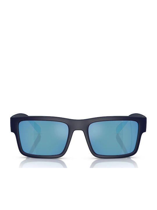 Arnette Men's Sunglasses with Navy Blue Plastic Frame and Blue Mirror Lens AN4344 275922