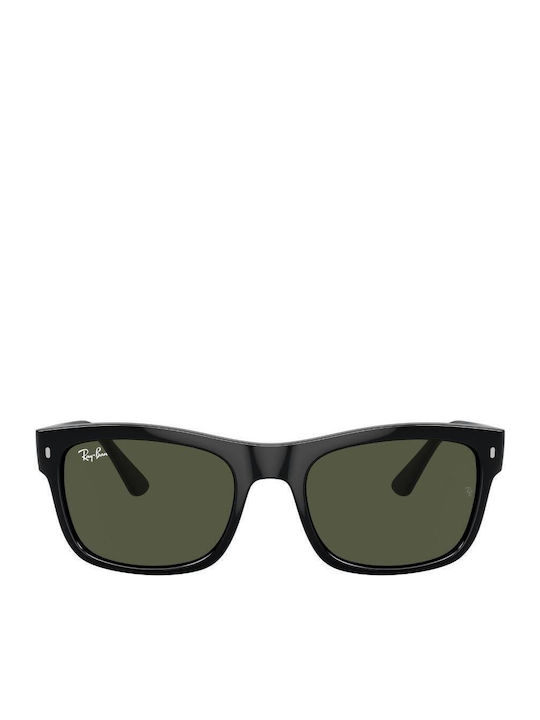 Ray Ban Unisex Sunglasses with Black Plastic Frame and Green Lens RB4428 601/31