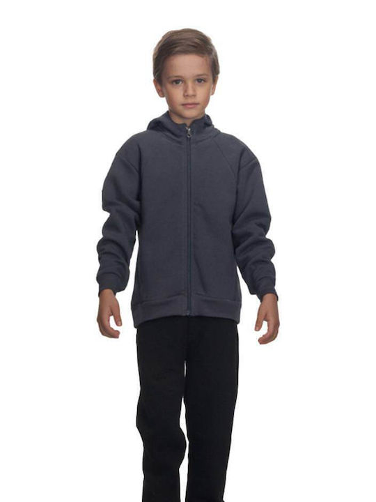 Kids Sweatshirt Cardigan Black
