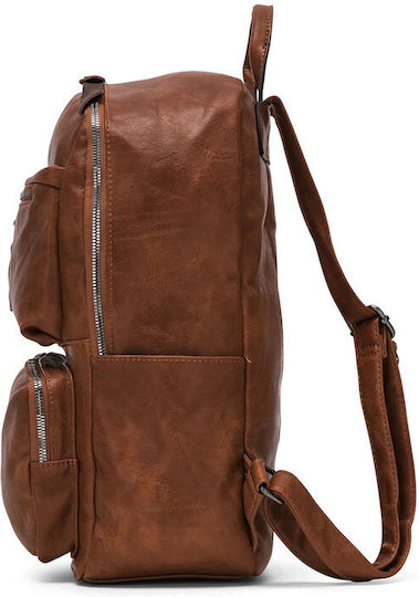 Herling Research Sack Voyage Back Brown made of Artificial Leather W28.5cm