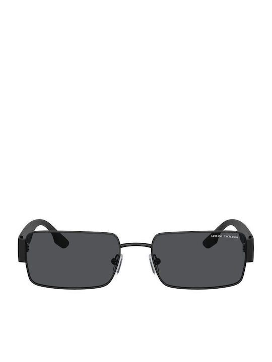 Armani Exchange Unisex Γυαλιά Ηλίου με Μαύρο Κοκκάλινο Σκελετό και Γκρι Φακό AX2052S 600087