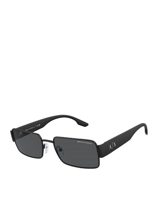 Armani Exchange Unisex Γυαλιά Ηλίου με Μαύρο Κοκκάλινο Σκελετό και Γκρι Φακό AX2052S 600087