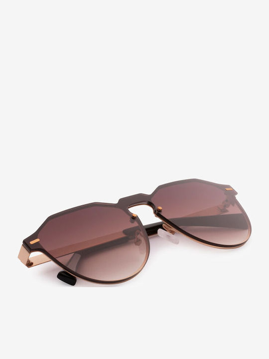 Hawkers Warwick Unisex Γυαλιά Ηλίου με Κοκκάλινο Σκελετό Gold Brown / Venm Metal H03LHM0630