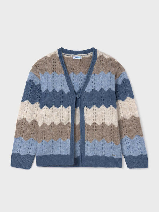 Kinderstrickjacke Gestrickt Dunkelblau