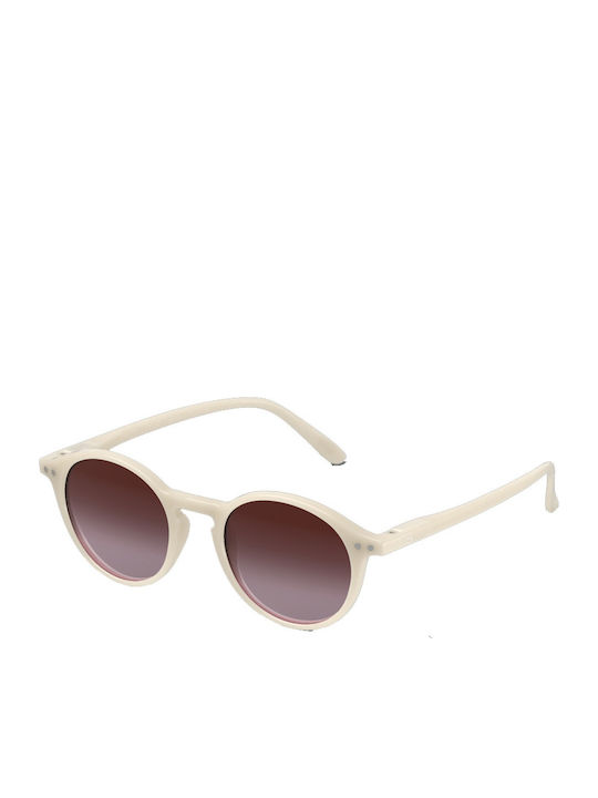 Izipizi Unisex Sunglasses with Yellow Plastic Frame and Yellow Gradient Lens