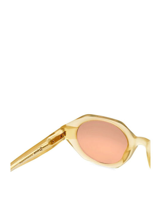 Etnia Barcelona Women's Sunglasses with Yellow Plastic Frame and Brown Lens FRESH-YW-51