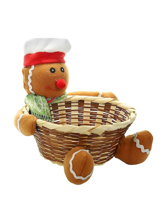 XMASfest Christmas Figure Basket Length 18cm (Μiscellaneous Designs/Colors)