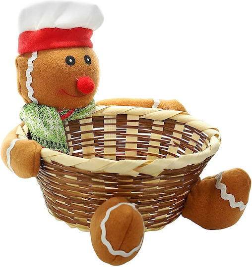 XMASfest Christmas Figure Basket Length 18cm (Μiscellaneous Designs/Colors)