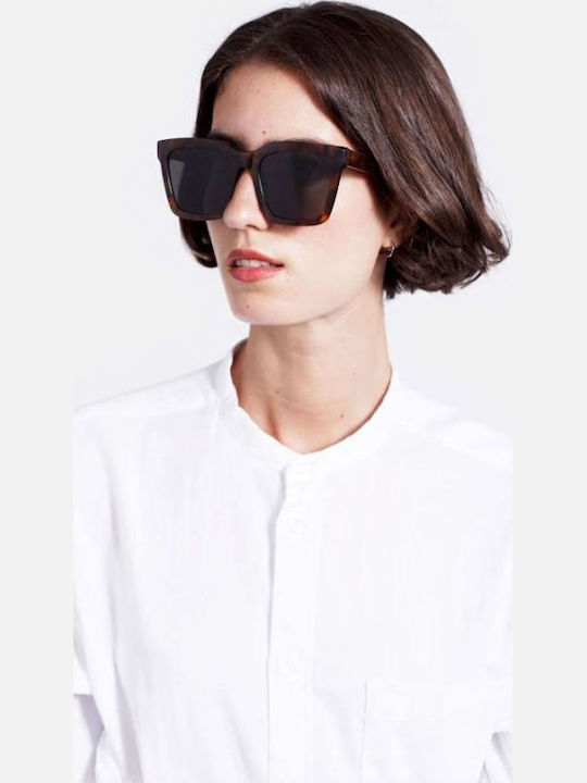 Retrosuperfuture Aalto Women's Sunglasses with Brown Tartaruga Plastic Frame and Gray Lens