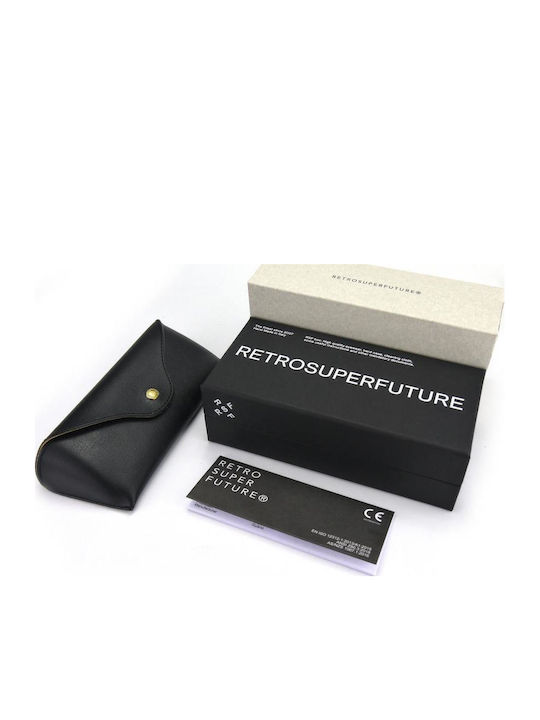 Retrosuperfuture Aalto Women's Sunglasses with Brown Tartaruga Plastic Frame and Gray Lens