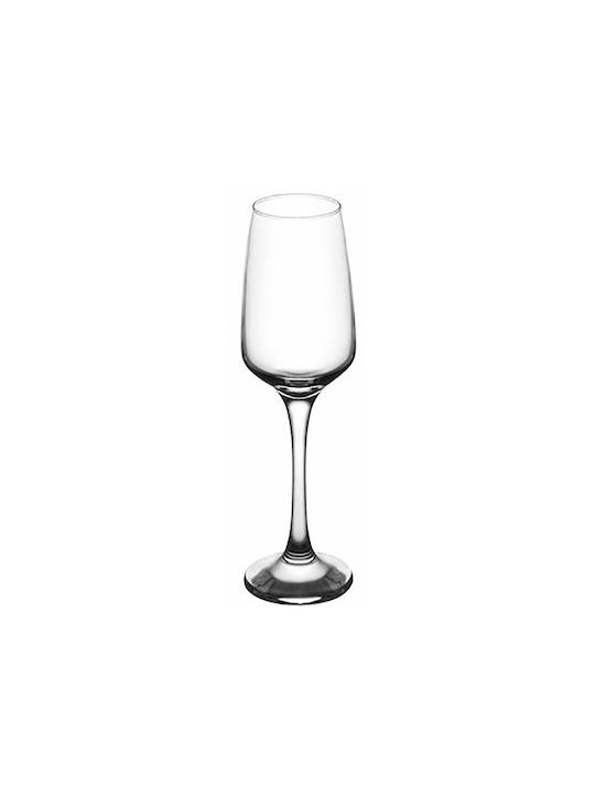 Gurallar Lal Set of Glasses Champagne made of Glass Stemmed 230ml 6pcs
