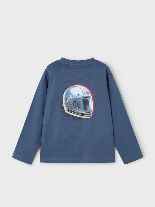 Kids' Shirt Long Sleeve Gray Race Track