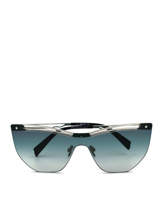 Just Cavalli Women's Sunglasses with Silver Metal Frame and Green Gradient Lens JC841S 16B
