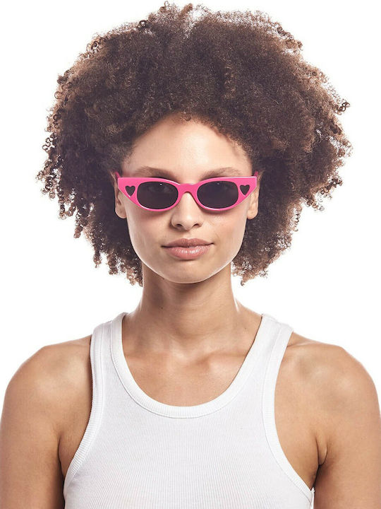 Le Specs The Heartbreaker Ochelari de soare Roz cu Cadru & Albastru Lentilă